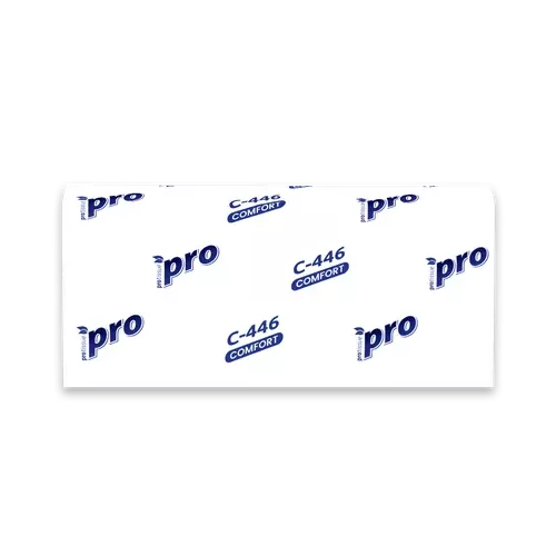 Полотенца бумажные PROtissue Comfort Z-сложение 1 сл. 200 листов 24*21,5см /28/ (С446)