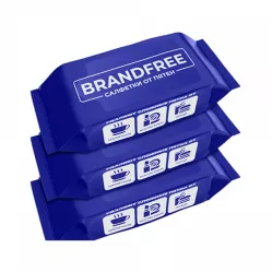 Влажные салфетки д/удаления пятен 3уп*8шт, BRANDFREE /18	