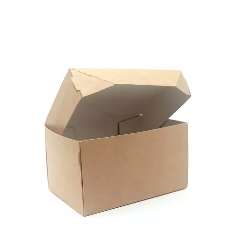 Упаковка ECO CAKE 1200, 150*100*85мм, крафт, 25шт упаковка, 250шт короба