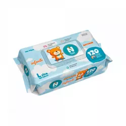 Влажные салфетки 120шт Baby Blue (кирпичик с клапаном) NATURAL FRESH /12