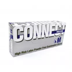 Перчатки латекс неопуд пов. прочн. М (25пар) /10/ High risk Connect