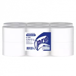 Туалетная бумага PROtissue Instant на втулке белая для диспенсеров 2-сл 170м /12/ (арт C191)