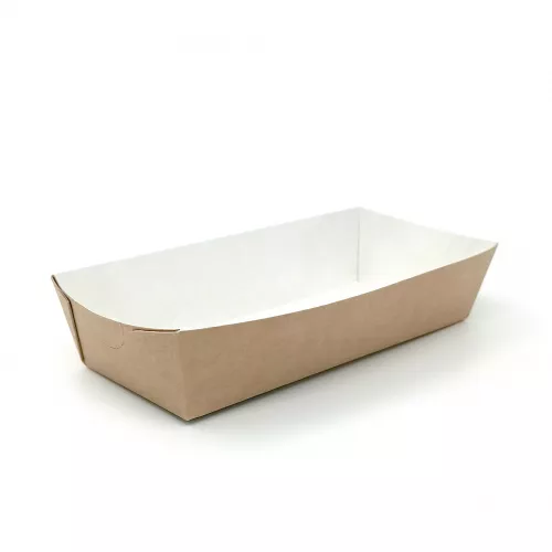 Упаковка ECO HD, 165*70*40мм, крафт, лоток без крышки,50шт упаковка, 800шт коробка