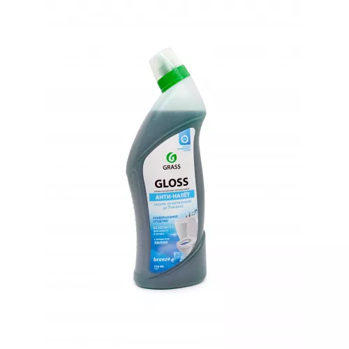 Чистящий гель для ванны и туалета Gloss breeze, 750мл. 12шт в кор
